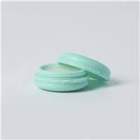 Macaron Plastic Jar and Lid - Aqua